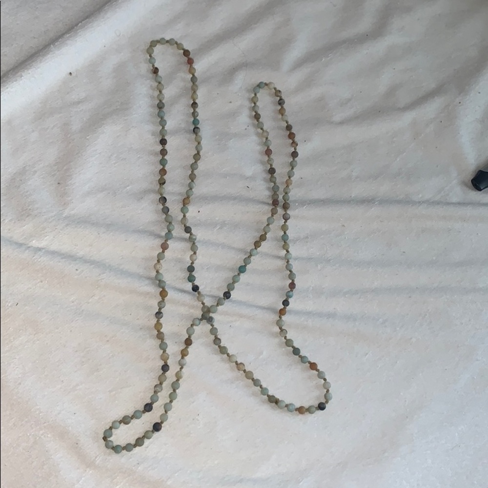 Long beaded necklace